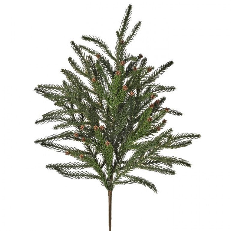 28" NATURAL TOUCH HEMLOCK SPRAY GRBR