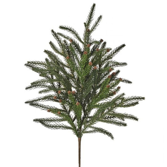 28" NATURAL TOUCH HEMLOCK SPRAY GRBR