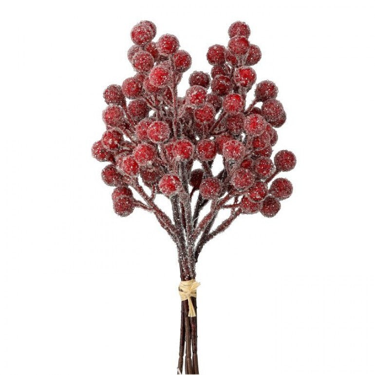 11" GLITTER BERRY BUNDLE RED