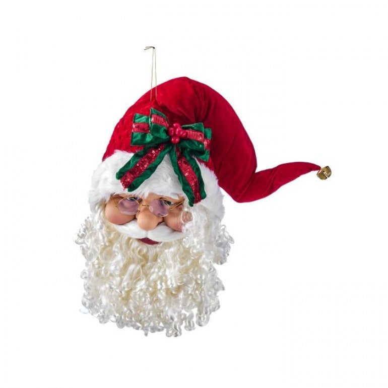 24" VELVET SANTA FACE RDGR