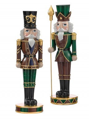 18" RESIN GENTLEMEN NUTCRACKER 2/AST BUGG