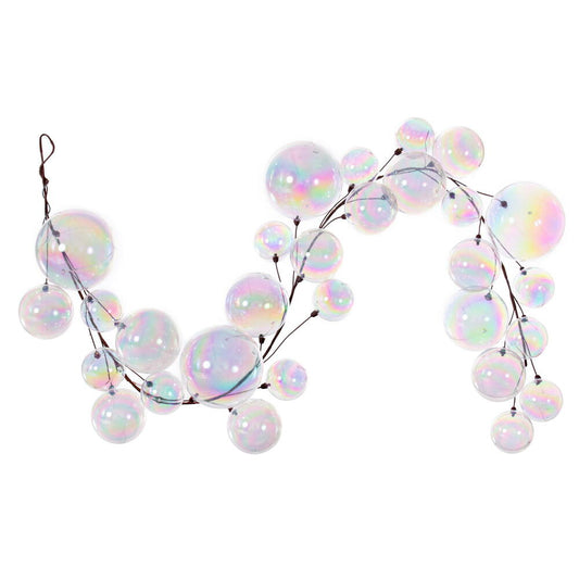 6' Iridescent Ball Branch Garland