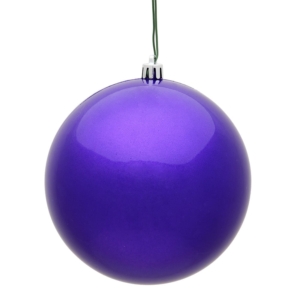 4" Purple Candy Ball - Burlap and Bling Decor