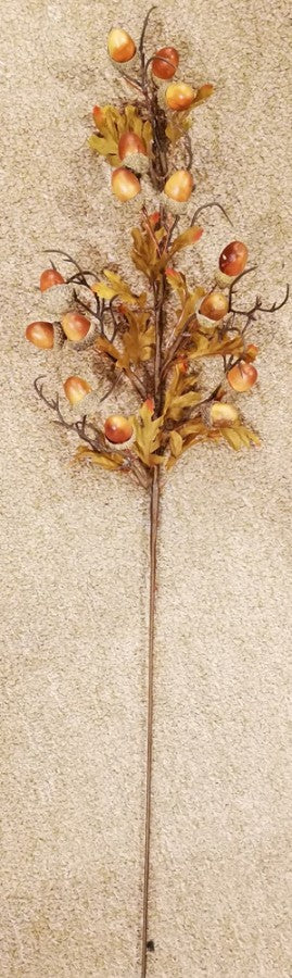 26IN ACORN SPRAY - Burlap and Bling Decor