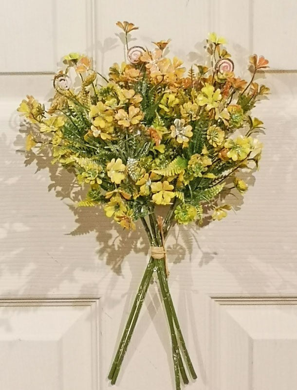 14IN FERN BUNDLE YELLOW