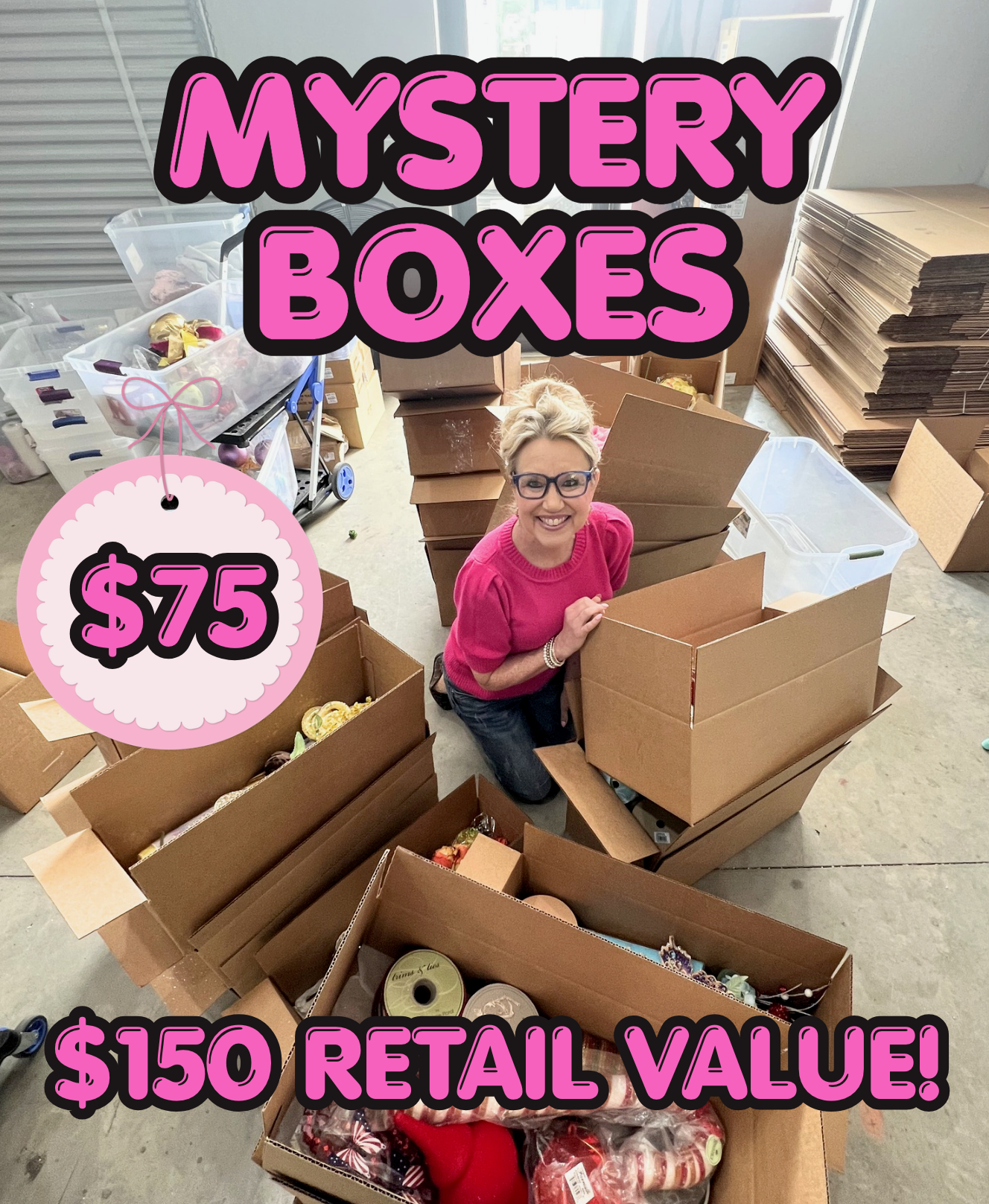 Mystery Box - Burlap and Bling Decor