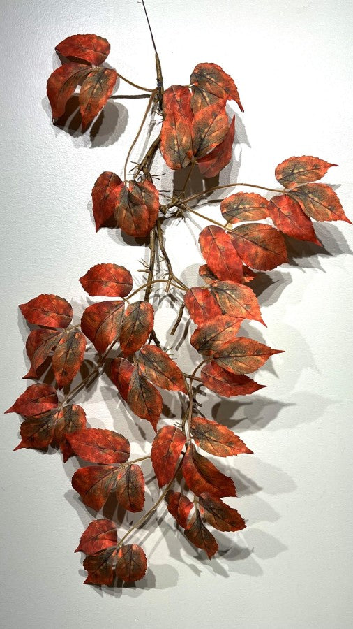 30IN BOSTON IVY HANGING RED GREEN - Burlap and Bling Decor