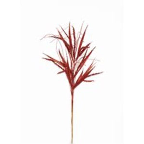 17.5" GLITTER GRASS PINK RED