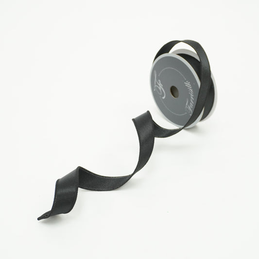 1"X5YD SATIN BLACK Ribbon