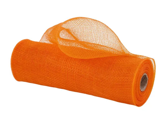 10.25"X10YD NEON MESH NEON ORANGE - Burlap and Bling Decor