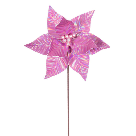 20" Fuchsia Iridescent 10" Flower