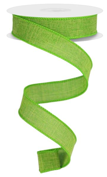 7/8"X10YD ROYAL BURLAP Color: FRESH GREEN