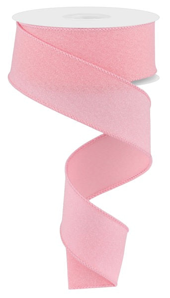 1.5"X10YD CRYSTAL SHINE ROSE PINK - Burlap and Bling Decor