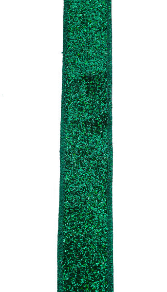 7/8"X10YD LASER GLITTER EMERALD GREEN - Burlap and Bling Decor