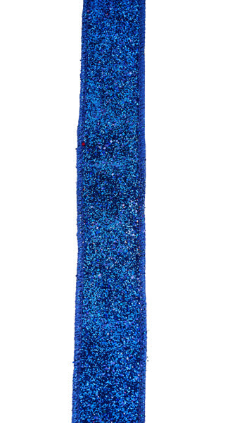 7/8"X10YD LASER GLITTER ROYAL BLUE - Burlap and Bling Decor