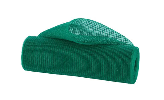 10.25"X10YD FINE WEAVE FAUX JUTE STRIPE EMERALD GREEN - Burlap and Bling Decor