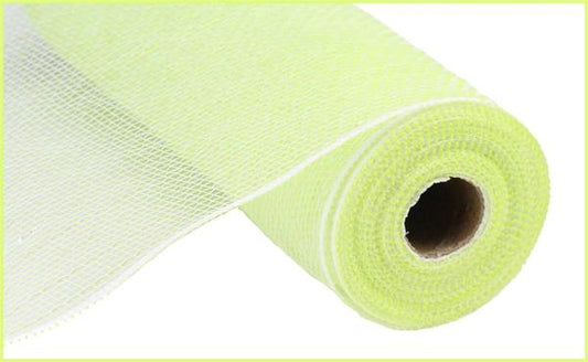 10.25"X10YD IRID FOIL MESH IRID PASTEL APPLE GRN/WHT