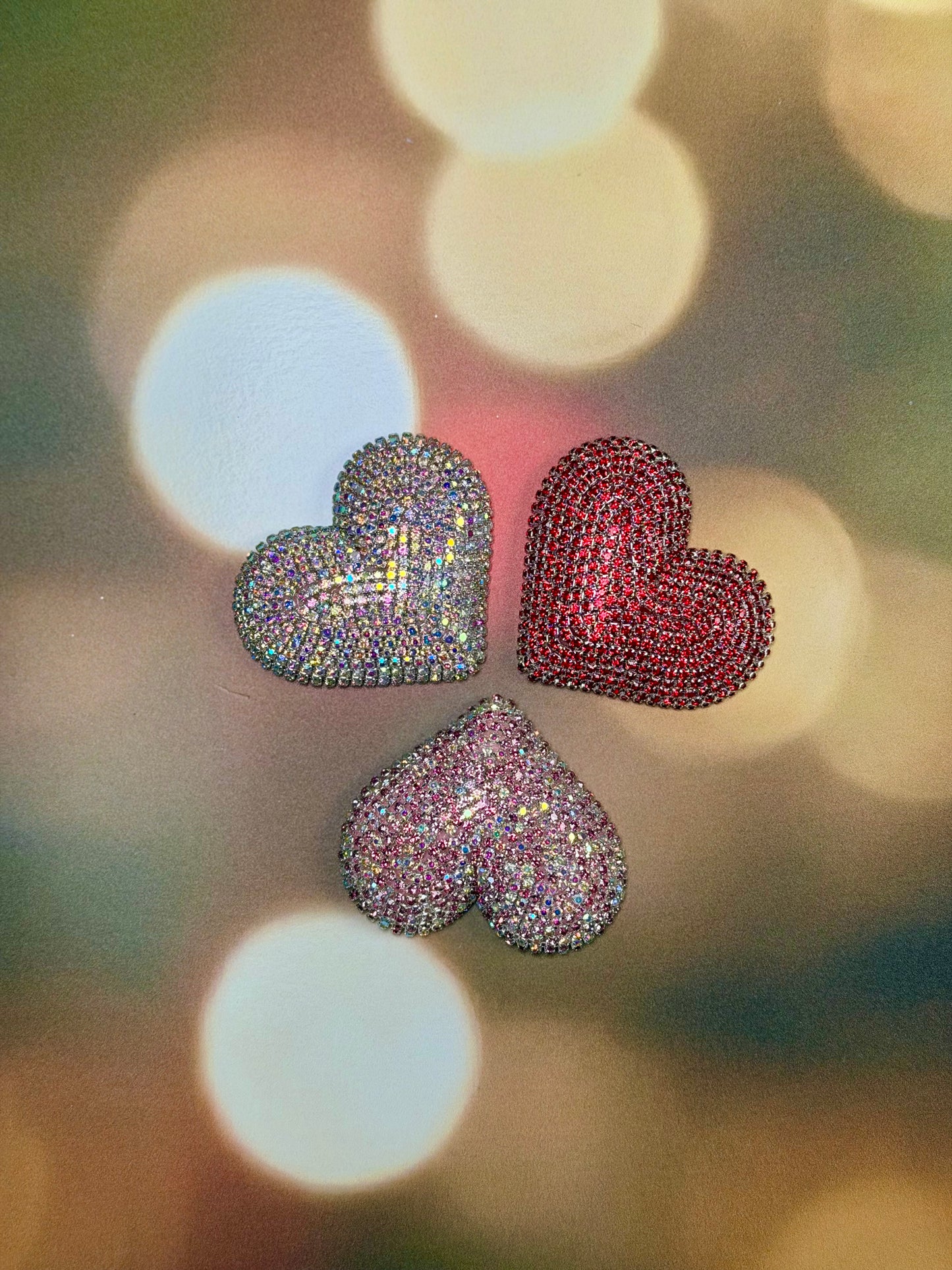 2.5" Jeweled Hearts ASSORTED