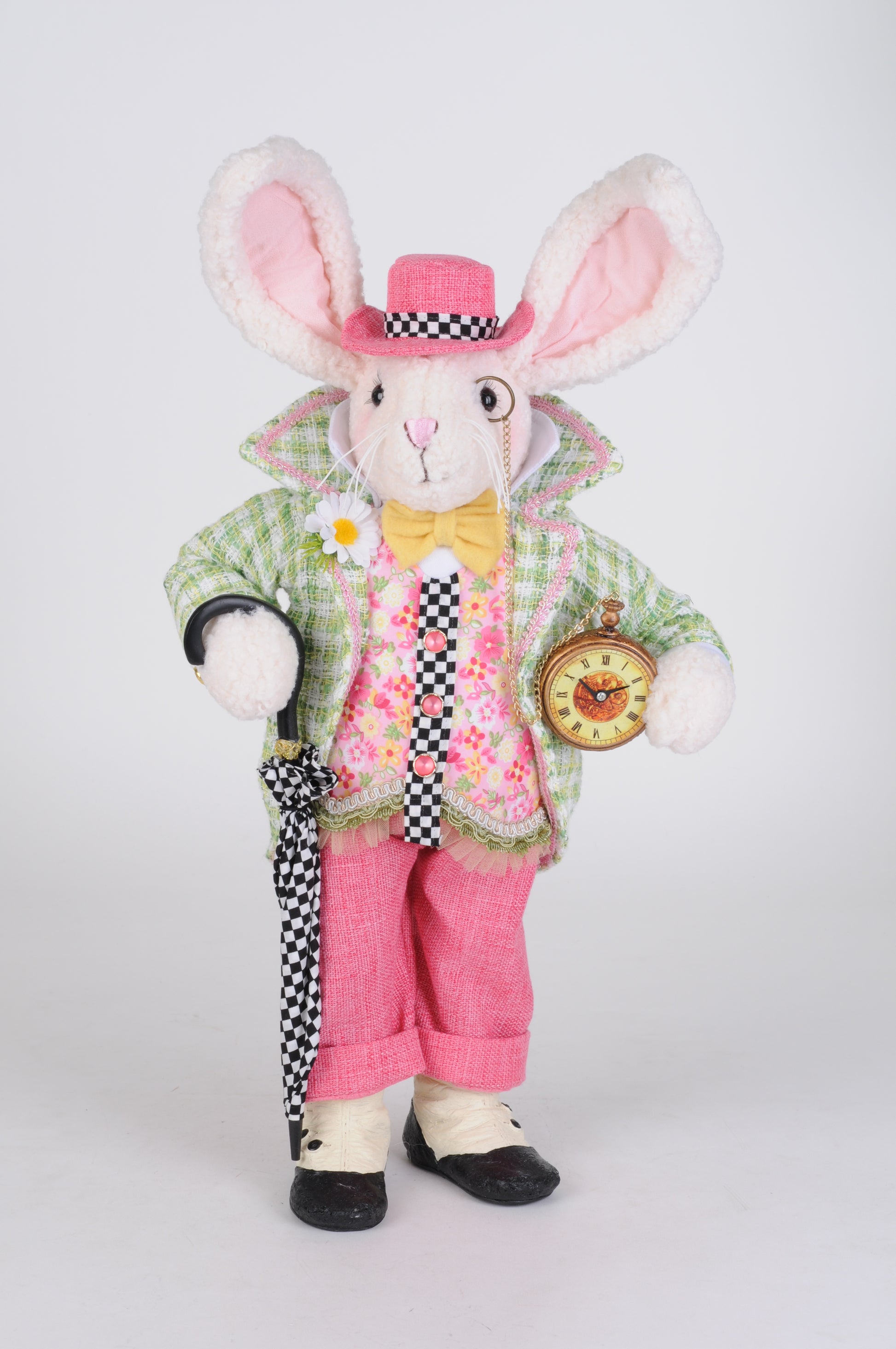 Time for a Stroll Bunny - Burlap and Bling Decor