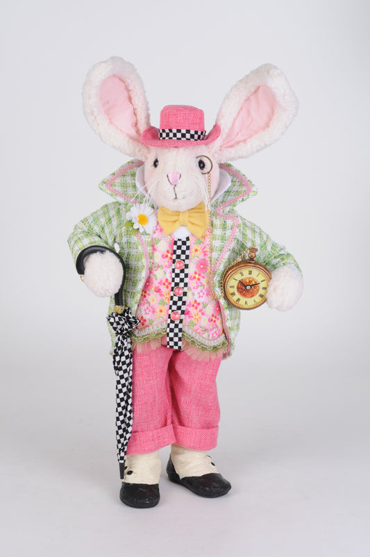 Time for a Stroll Bunny - Burlap and Bling Decor