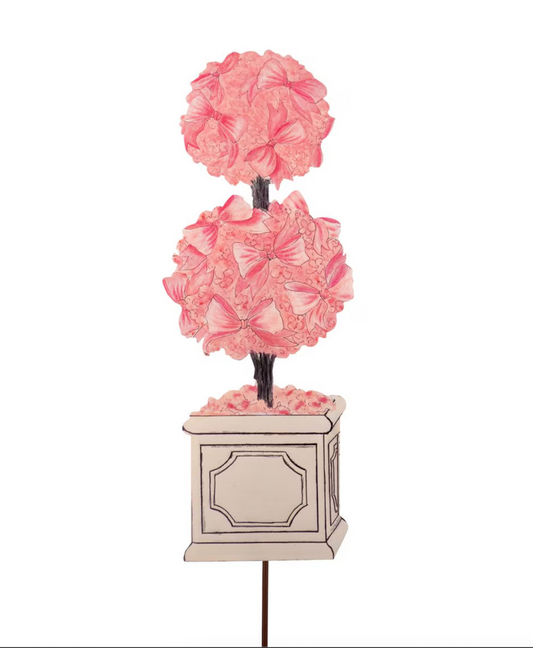 Gallery French Bow Topiary - Burlap and Bling Decor
