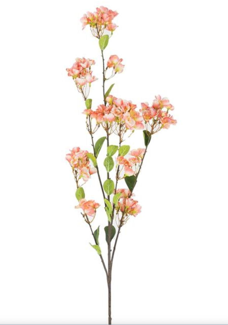 Cherry Blossom Branch Coral - Burlap and Bling Decor
