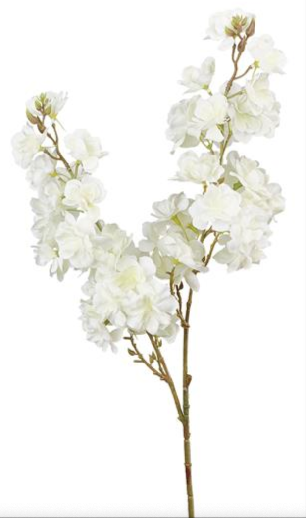 Cherry Blossom Cream/White - Burlap and Bling Decor