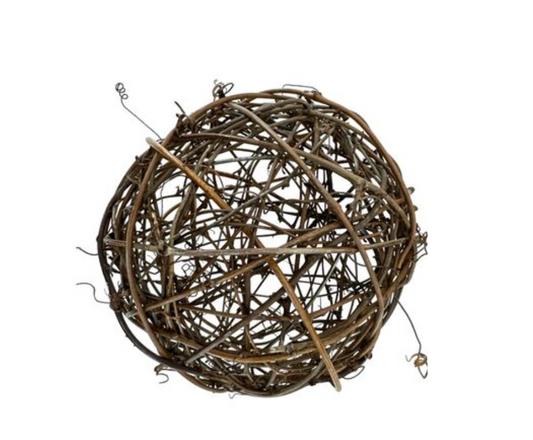 6IN VINE BALL - Burlap and Bling Decor