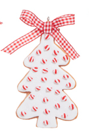 4.5" Peppermint Sprinkles Cookie Ornament choose one - Burlap and Bling Decor
