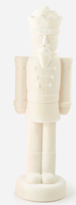 Flocked Nutcracker Figure, 36" Choose one white, sage, green,emerald,red or pink - Burlap and Bling Decor