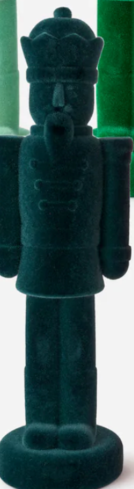 Flocked Nutcracker Figure, 36" Choose one white, sage, green,emerald,red or pink - Burlap and Bling Decor
