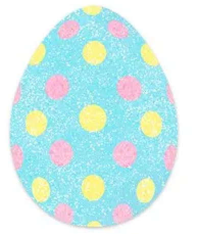 20" GLITTERED EVA EASTER EGGS CHOOSE ONE YELLOW, BLUE LAVENDER - Burlap and Bling Decor