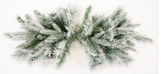 32” flock mixed rosemary emerald angel swag - Burlap and Bling Decor