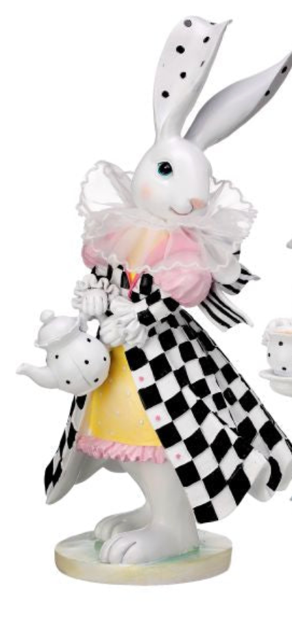 RESIN & FABRIC BRUNCH BUNNY 12" CHOOSE ONE - Burlap and Bling Decor