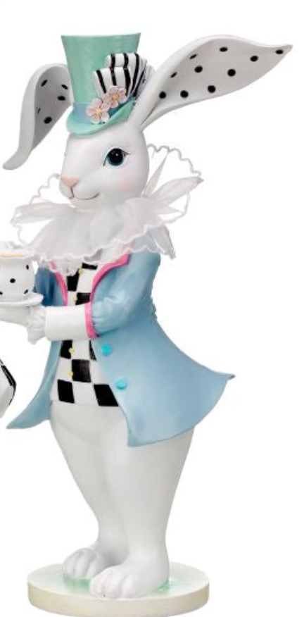 RESIN & FABRIC BRUNCH BUNNY 12" CHOOSE ONE - Burlap and Bling Decor