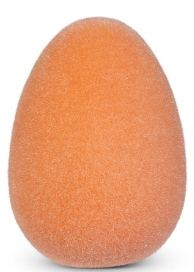 8" SHERBET FLOCKED EGG CHOOSE ONE PINK, LAVENDER OR ORANGE - Burlap and Bling Decor