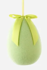 FLOCKED HANGING EGG DISPLAY, 10 ASST, PVC, 12", 19" CHOOSE SIZE AND COLOR - Burlap and Bling Decor