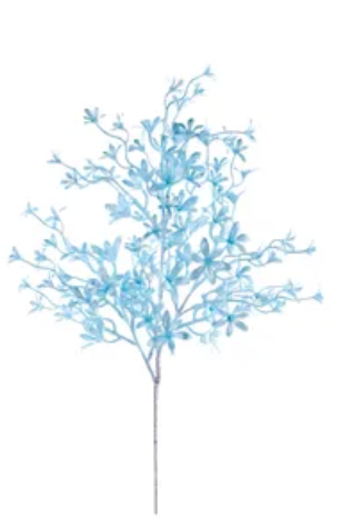 26"L PEARL TWEEDIA SPRAY 6 ASST COLORS - Burlap and Bling Decor