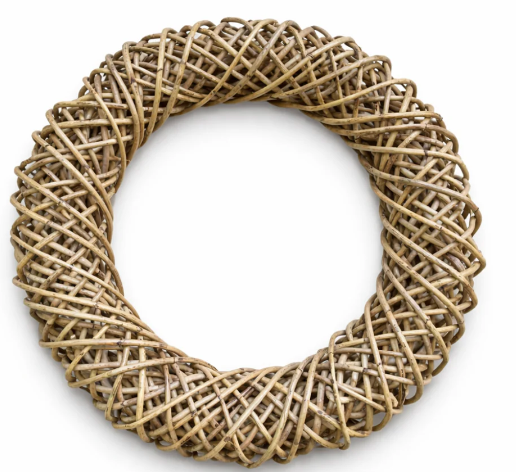 22' Rattan Wreath - Burlap and Bling Decor