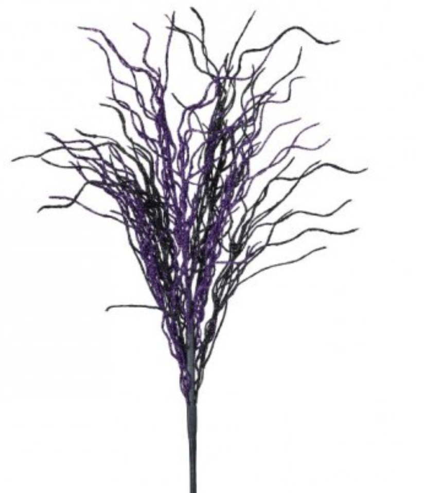 28" GLITTER WEB SPRAY Purple Black - Burlap and Bling Decor