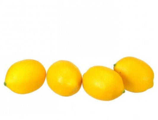 LEMONS 3" BAG/4 - Burlap and Bling Decor