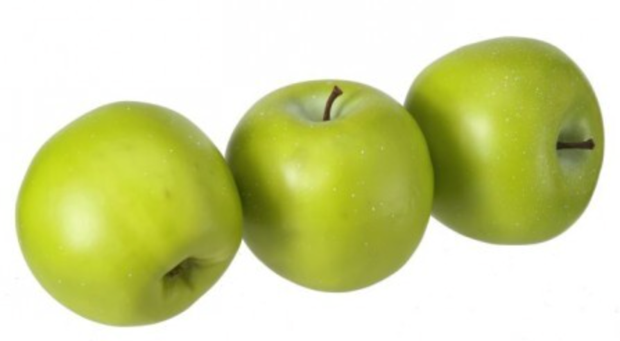 GREEN APPLES 3" BAG/3 - Burlap and Bling Decor