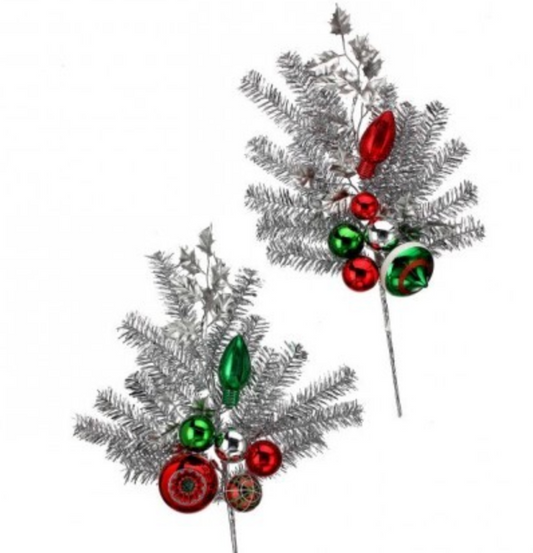 21" RETRO TINSEL/REFLECTOR SPRAY 2/AST RDGS
