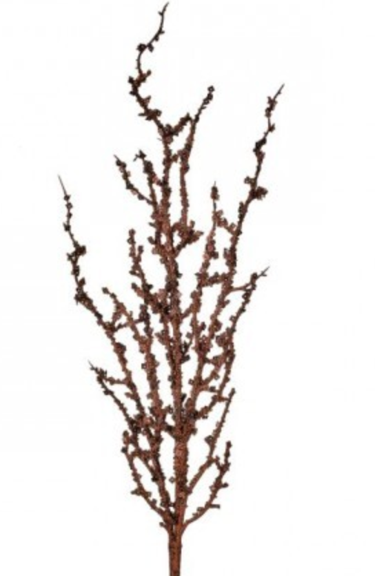 32" ICED COPPER SEQUIN BEAD SPRAY