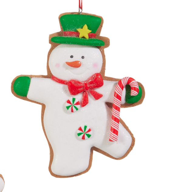 4.5" SNOWMAN COOKIE ORNAMENT Choose one Girl or Boy