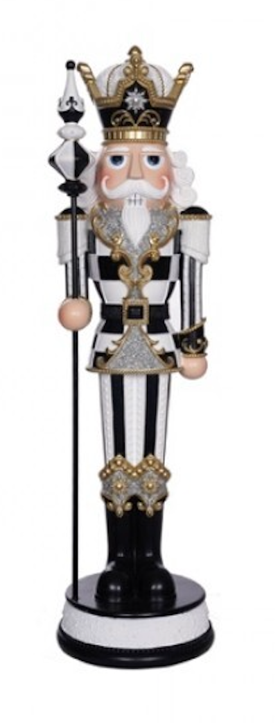 19" RESIN ROYAL NUTCRACKER ASST CROWN OR TOP HAT
