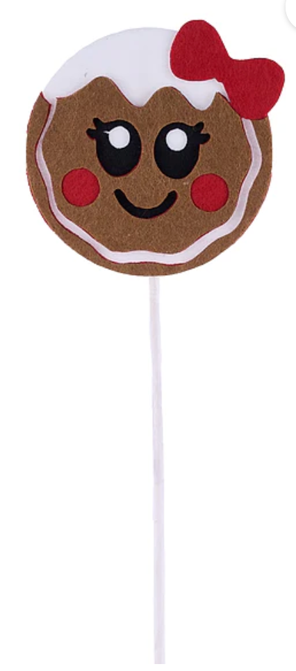 GINGERBREAD BOY/GIRL LOLLIPOP PICKS CHOOSE GIRL OR BOY