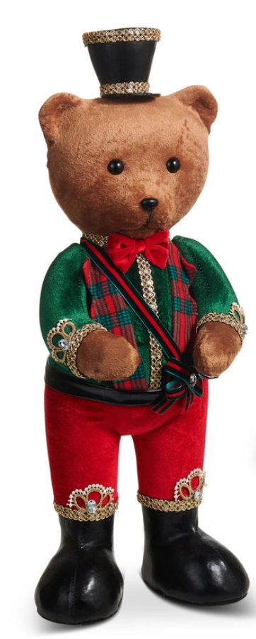 23.5" Marching Bear Choose Red or Green Pants