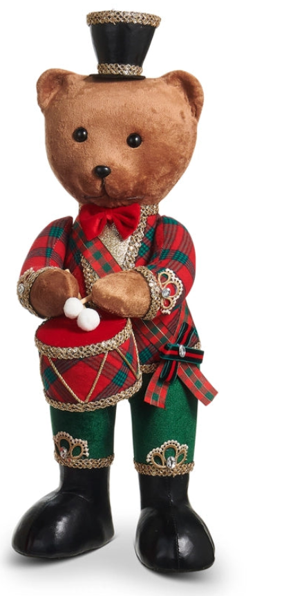 23.5" Marching Bear Choose Red or Green Pants