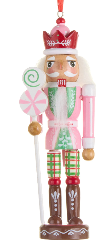6" Sugar and Spice Nutcracker Ornament Choose Candycane or Lollipop